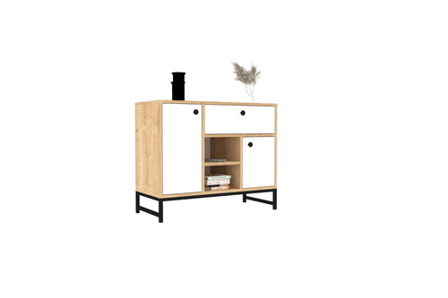 Sideboard mit 1 schublade und 2 türen, Inci Weiß (1)