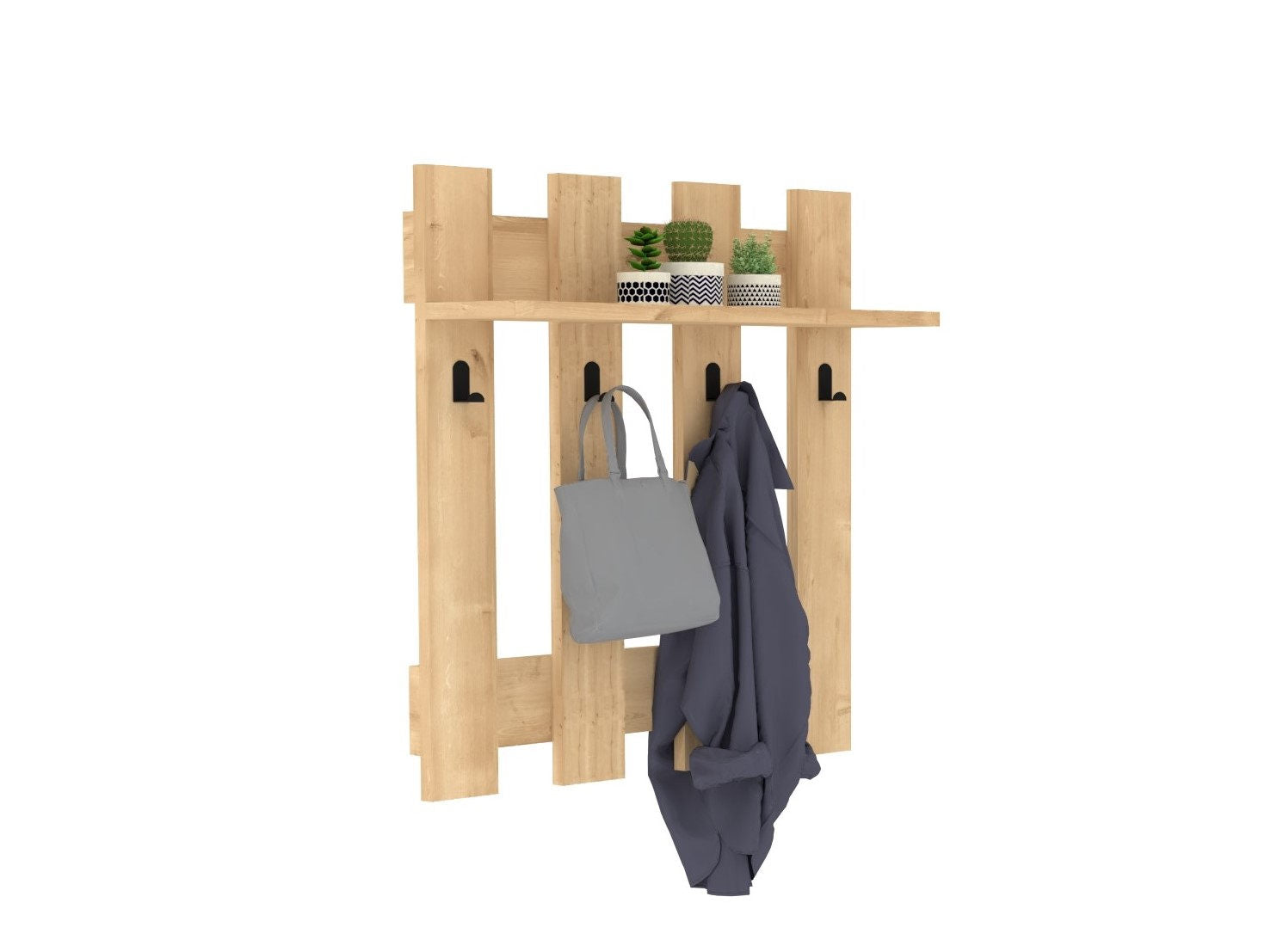 Wandgarderobe Carina Eiche (1)