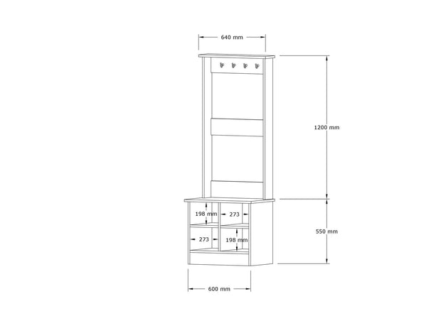 Flurgarderobe Mare Eiche (3)