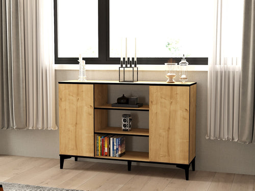 Sideboard mit 2 türen, Ebin Eiche