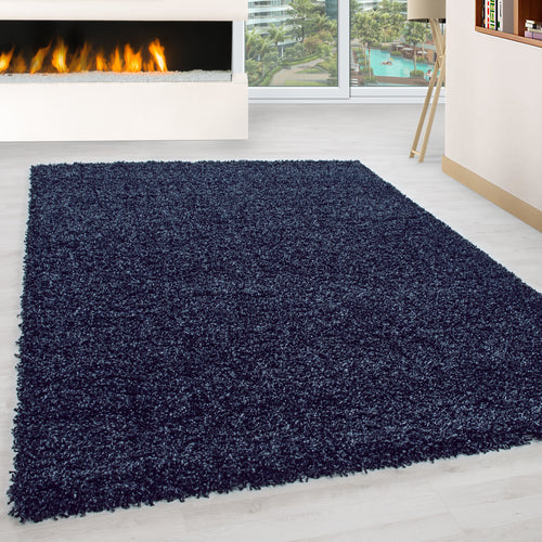 Teppich Life 1500 Unicolor Blau (1)