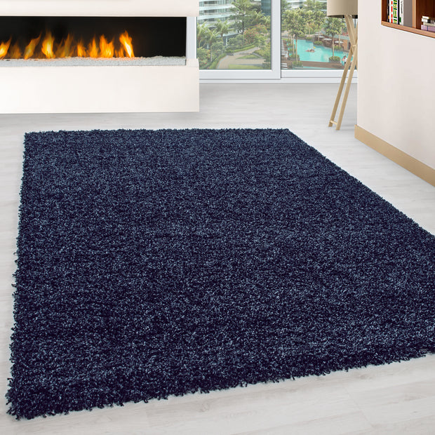 Teppich Life 1500 Unicolor Blau (1)