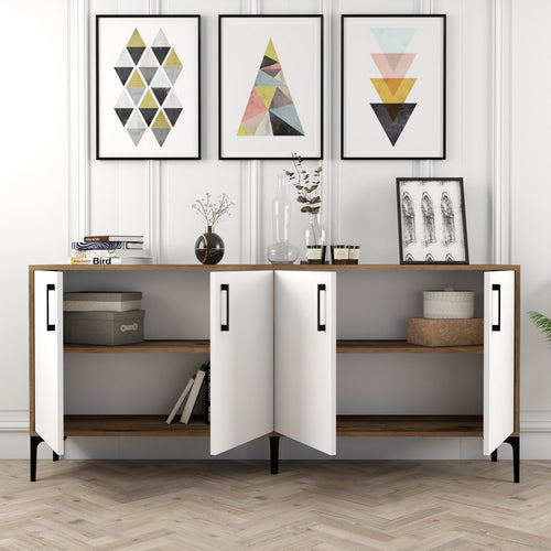 Sideboard mit 4 türen, Kiev Nussbaum (1)