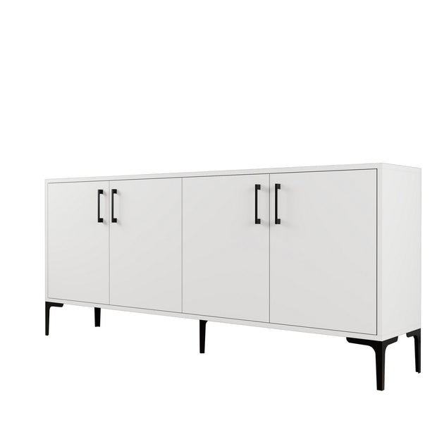 Sideboard mit 4 türen, Kiev Weiß (4)