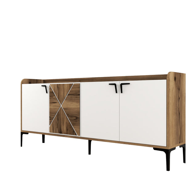 Sideboard mit 4 türen, Venedik Nussbaum (5)