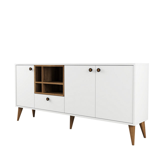 Sideboard mit 4 türen, Napoli Weiß (5)