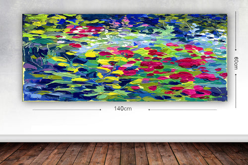 Leinwandbild Flora 44 Mehrfarben, 60 x 140 cm