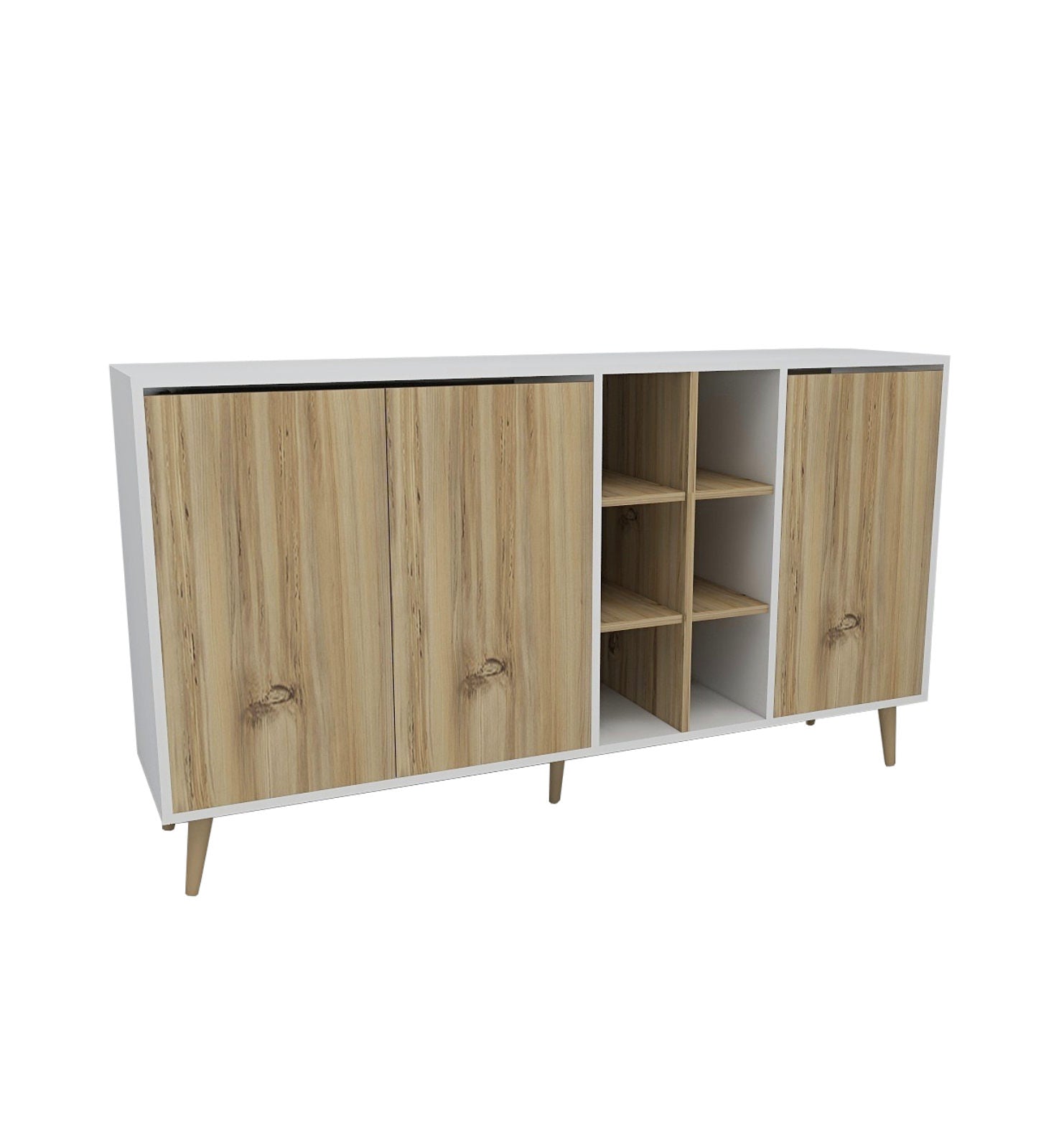 Sideboard mit 3 türen, Stil Weiß (3)