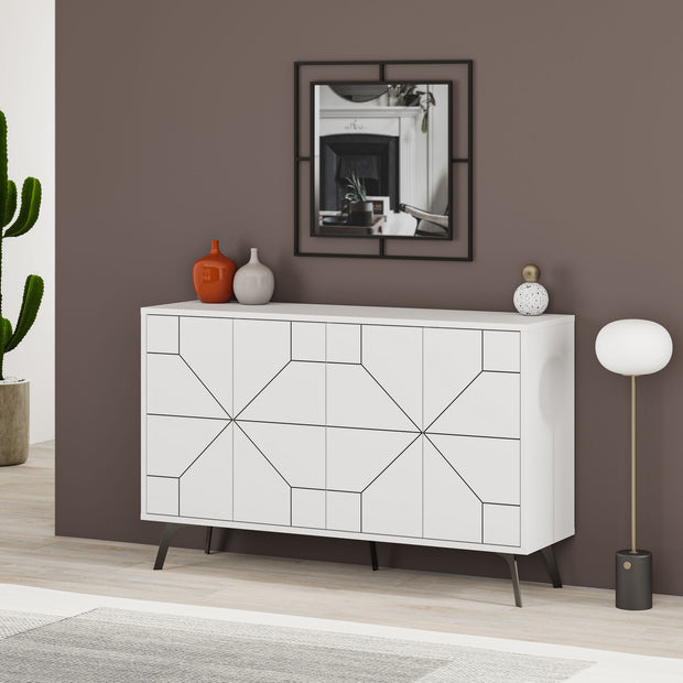 Sideboard mit 4 türen, Dune Weiß