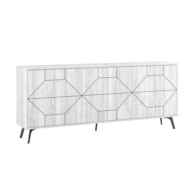 Sideboard mit 6 türen, Dune 183 Weiß (4)