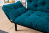 Schlafsofa 2-Sitzer mit Stoff, Nitta Blau (2)