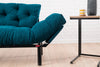 Schlafsofa 2-Sitzer mit Stoff, Nitta Blau (3)