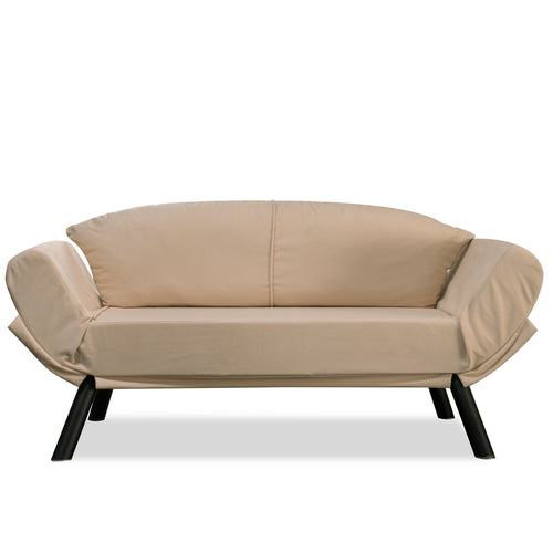 Schlafsofa 2-Sitzer mit Stoff, Genzo Creme (1)