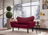 Schlafsofa 2-Sitzer mit Stoff, Chatto Bordeaux