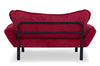 Schlafsofa 2-Sitzer mit Stoff, Chatto Bordeaux (3)