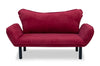 Schlafsofa 2-Sitzer mit Stoff, Chatto Bordeaux (4)