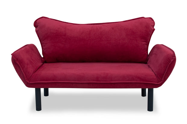 Schlafsofa 2-Sitzer mit Stoff, Chatto Bordeaux (4)