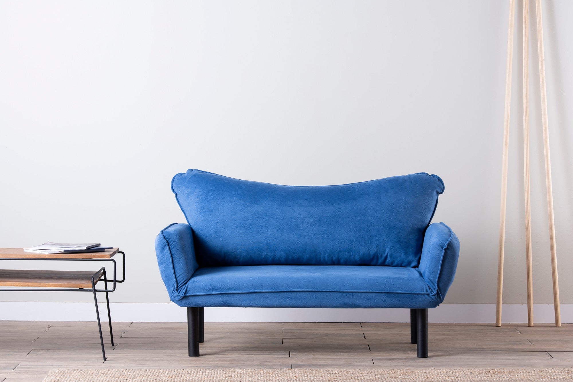 Schlafsofa 2-Sitzer mit Stoff, Chatto Blau (1)