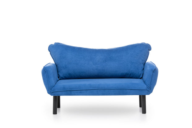 Schlafsofa 2-Sitzer mit Stoff, Chatto Blau (2)