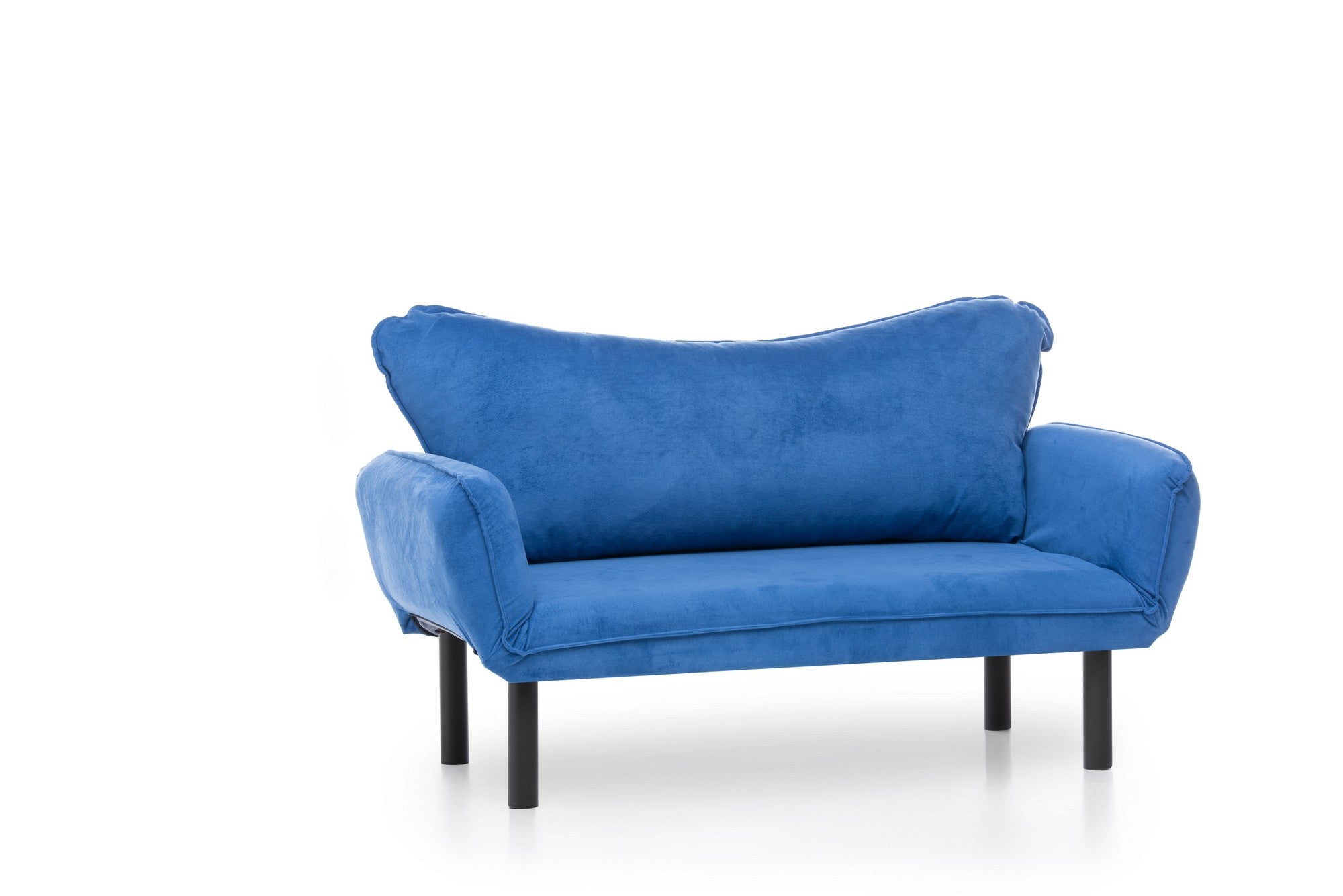 Schlafsofa 2-Sitzer mit Stoff, Chatto Blau (3)