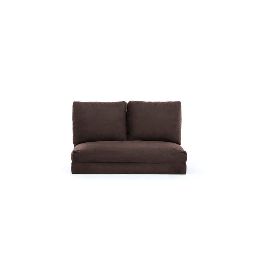 Schlafsofa 2-Sitzer mit Stoff, Taida Braun (1)