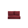 Schlafsofa 2-Sitzer mit Stoff, Taida Bordeaux (1)