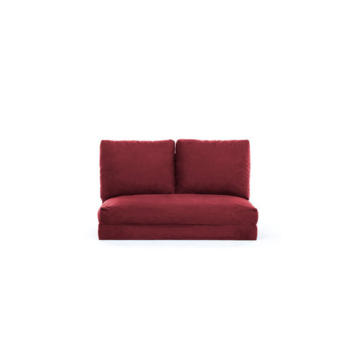 Schlafsofa 2-Sitzer mit Stoff, Taida Bordeaux (1)