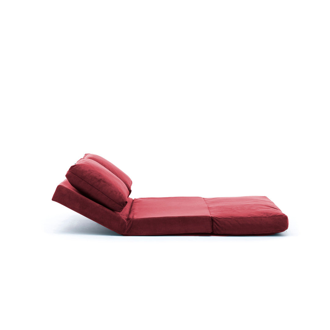 Schlafsofa 2-Sitzer mit Stoff, Taida Bordeaux (4)