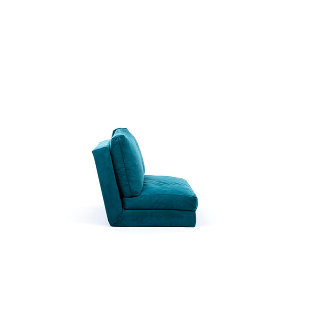 Schlafsofa 2-Sitzer mit Stoff, Taida Blau (2)