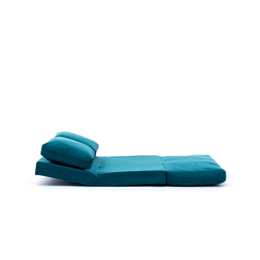 Schlafsofa 2-Sitzer mit Stoff, Taida Blau (5)