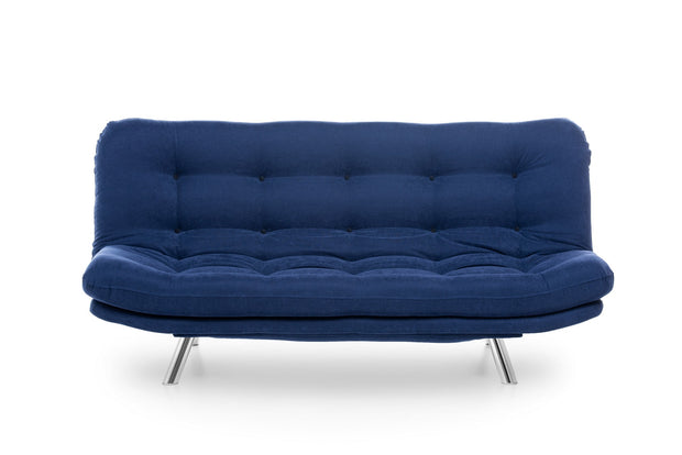 Schlafsofa 3-Sitzer mit Stoff, Misa Blau (2)