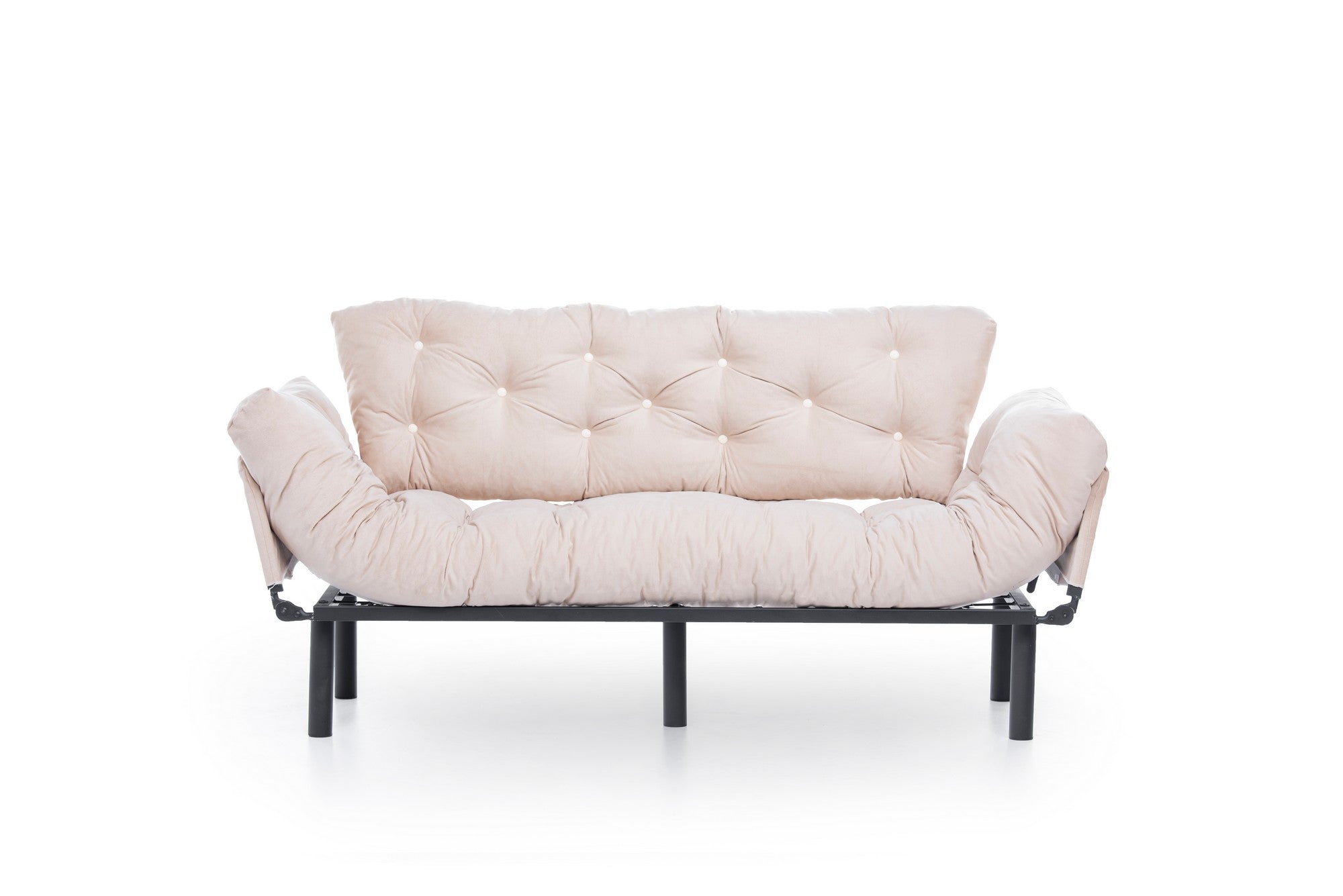 Schlafsofa 3-Sitzer mit Stoff, Nitta Creme (2)