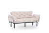 Schlafsofa 3-Sitzer mit Stoff, Nitta Creme (3)