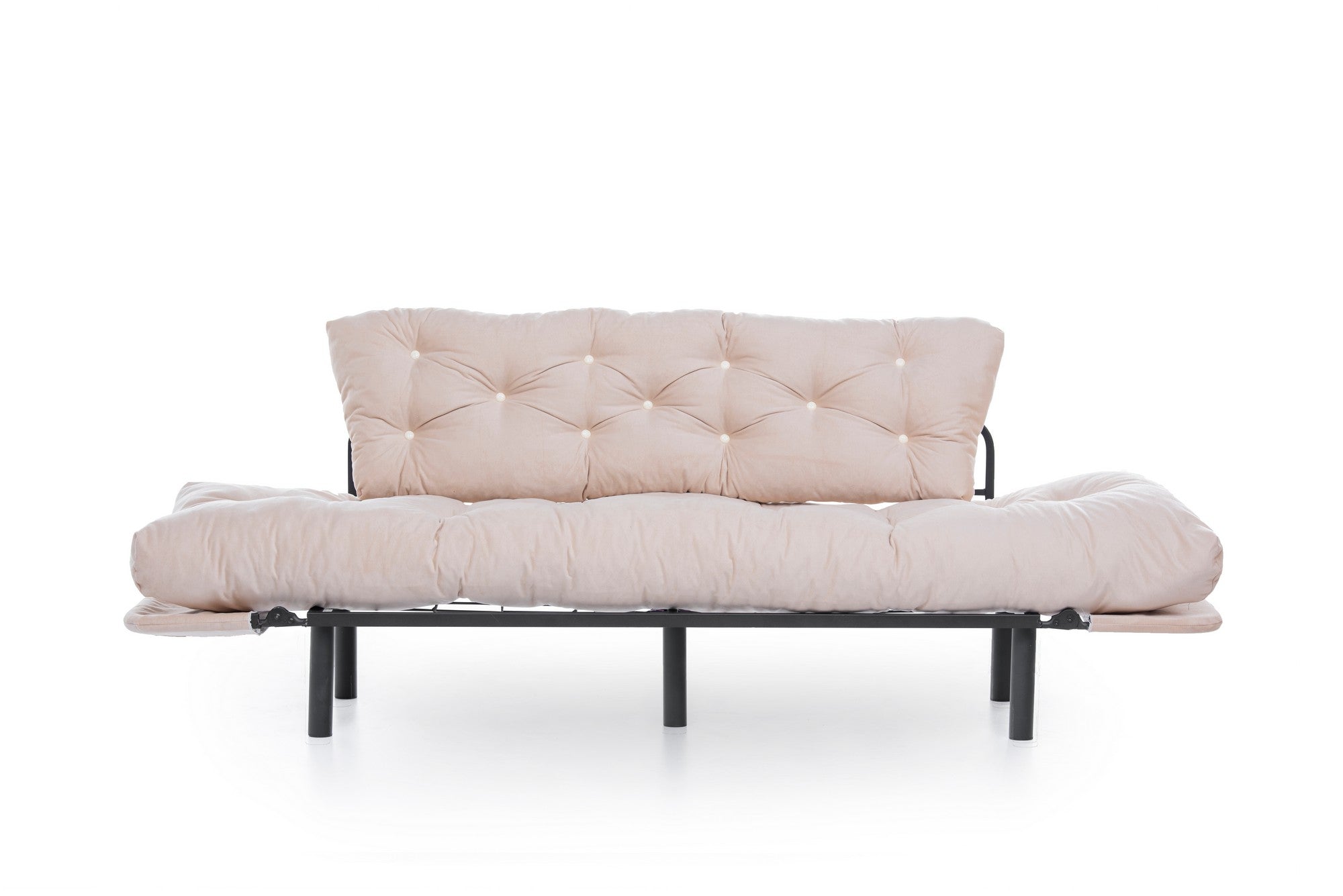 Schlafsofa 3-Sitzer mit Stoff, Nitta Creme (4)