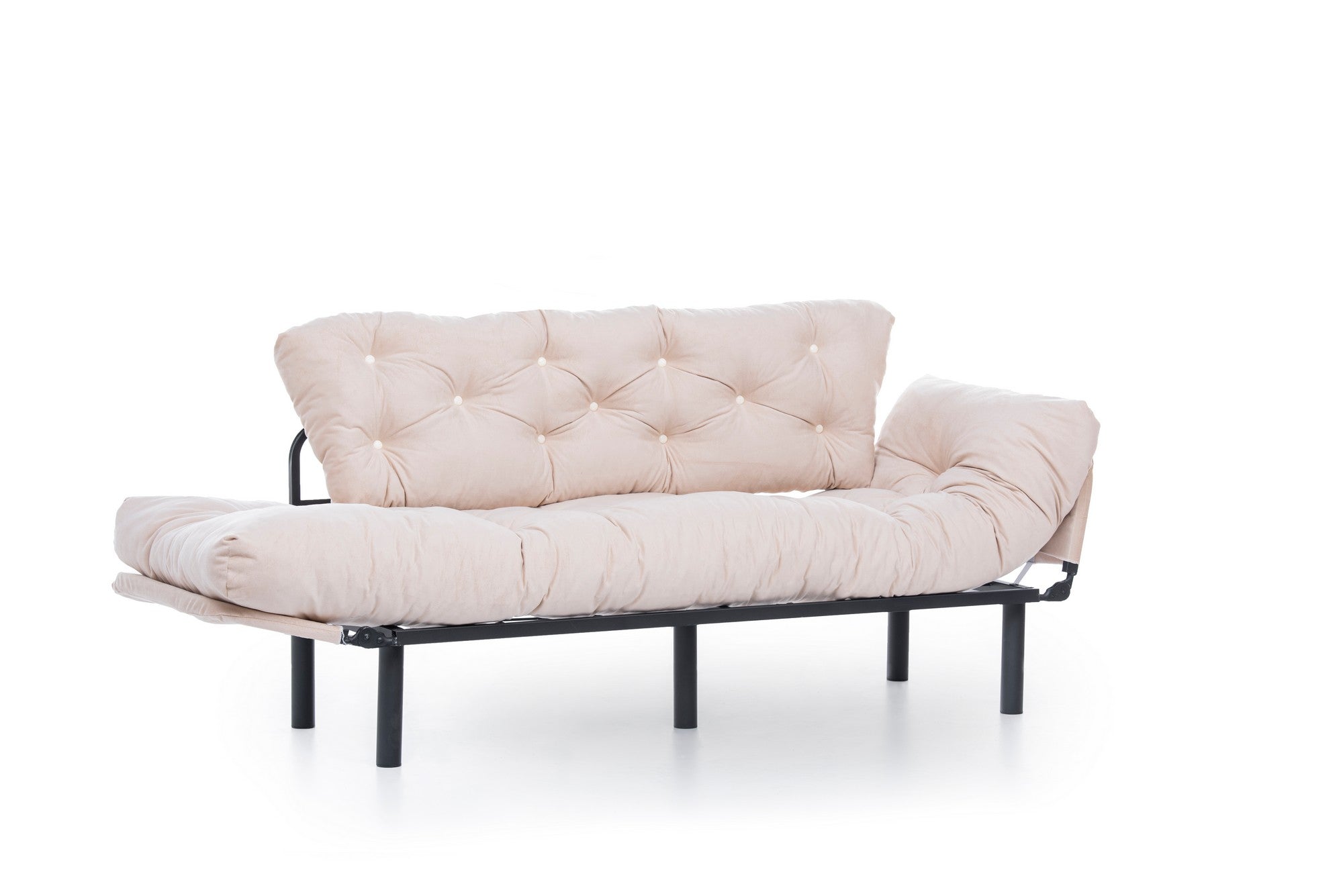 Schlafsofa 3-Sitzer mit Stoff, Nitta Creme (6)