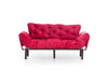 Schlafsofa 3-Sitzer mit Stoff, Nitta Bordeaux (2)