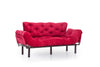 Schlafsofa 3-Sitzer mit Stoff, Nitta Bordeaux (3)