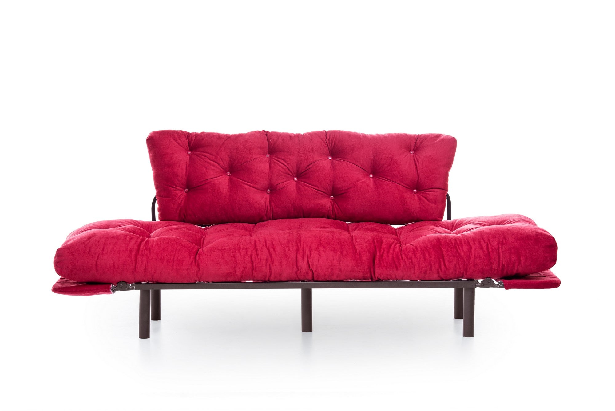 Schlafsofa 3-Sitzer mit Stoff, Nitta Bordeaux (4)