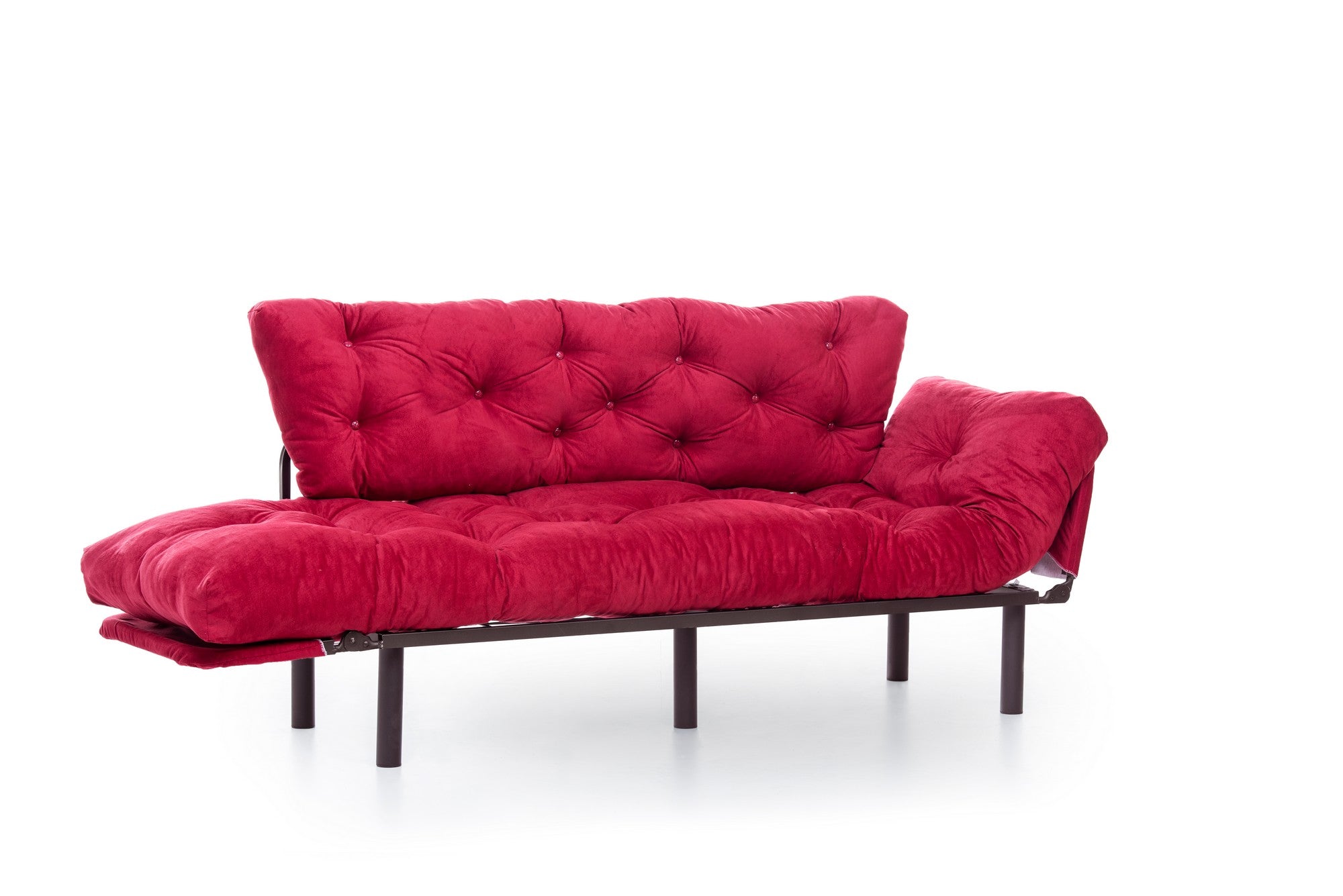 Schlafsofa 3-Sitzer mit Stoff, Nitta Bordeaux (5)