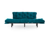 Schlafsofa 3-Sitzer mit Stoff, Nitta Blau (4)