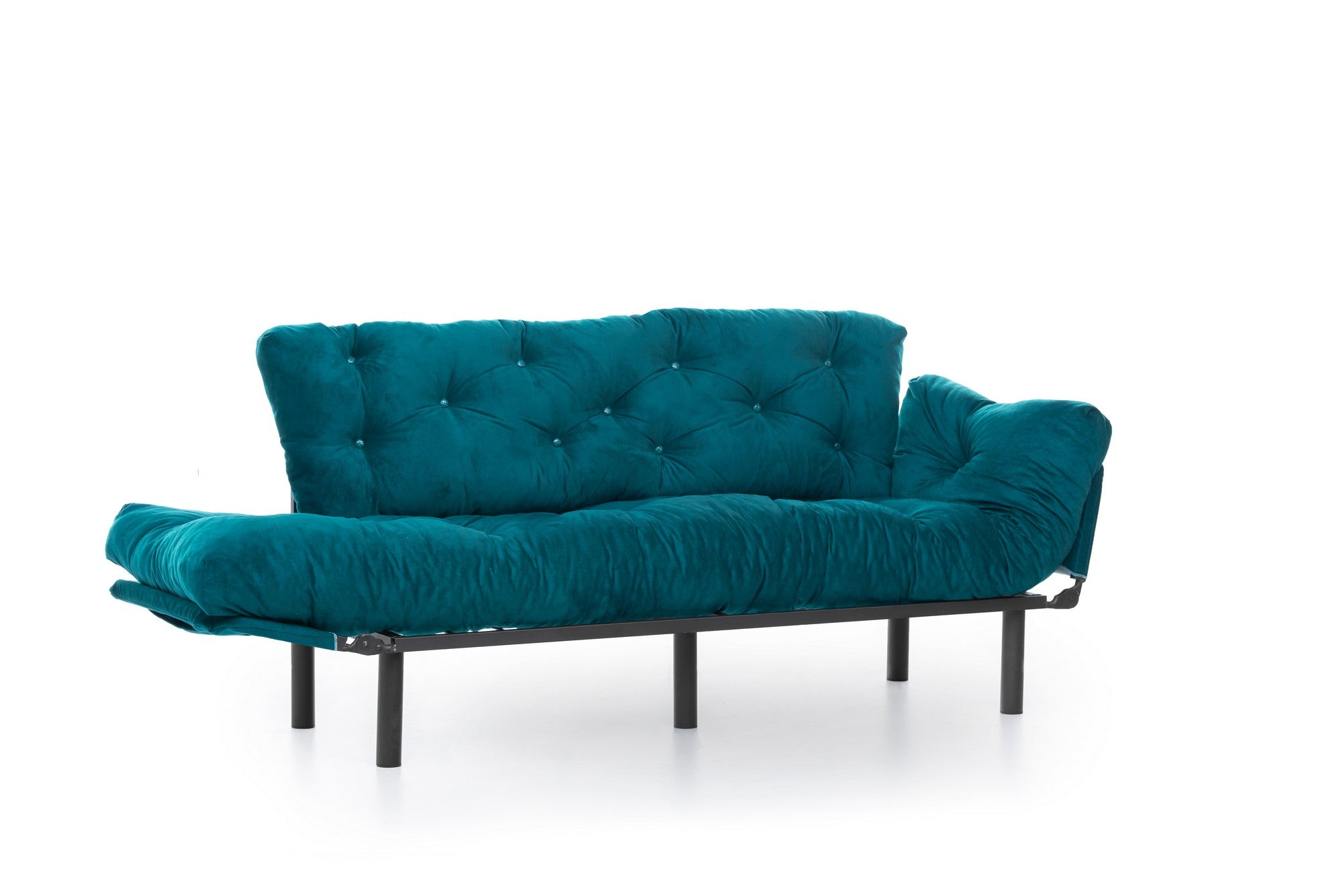 Schlafsofa 3-Sitzer mit Stoff, Nitta Blau (6)