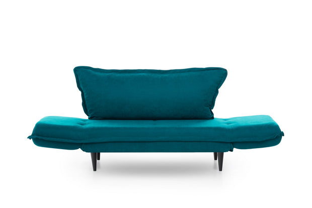 Schlafsofa 2-Sitzer mit Stoff, Vino Blau (2)