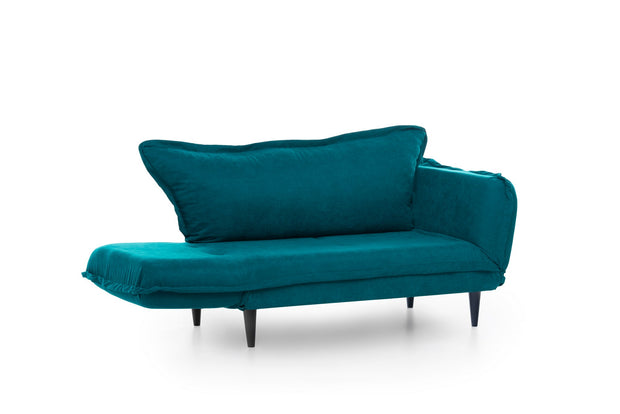 Schlafsofa 2-Sitzer mit Stoff, Vino Blau (4)