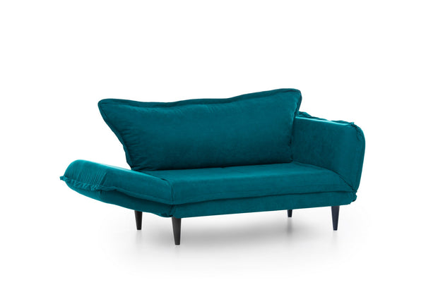 Schlafsofa 2-Sitzer mit Stoff, Vino Blau (5)