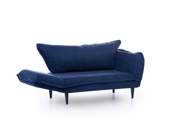 Schlafsofa 2-Sitzer mit Stoff, Vino Blau (5)