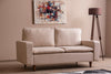 Sofa 2-Sitzer mit Stoff, Lungo Creme (1)