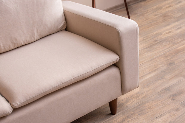 Sofa 2-Sitzer mit Stoff, Lungo Creme (5)