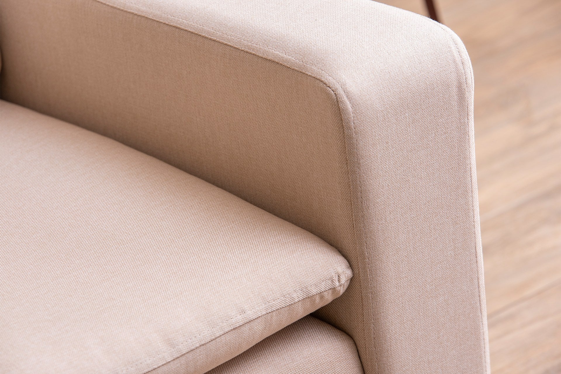 Sofa 2-Sitzer mit Stoff, Lungo Creme (6)