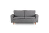 Sofa 2-Sitzer mit Stoff, Lungo Grau (6)