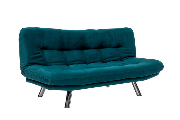 Schlafsofa 3-Sitzer mit Stoff, Misa Blau (3)